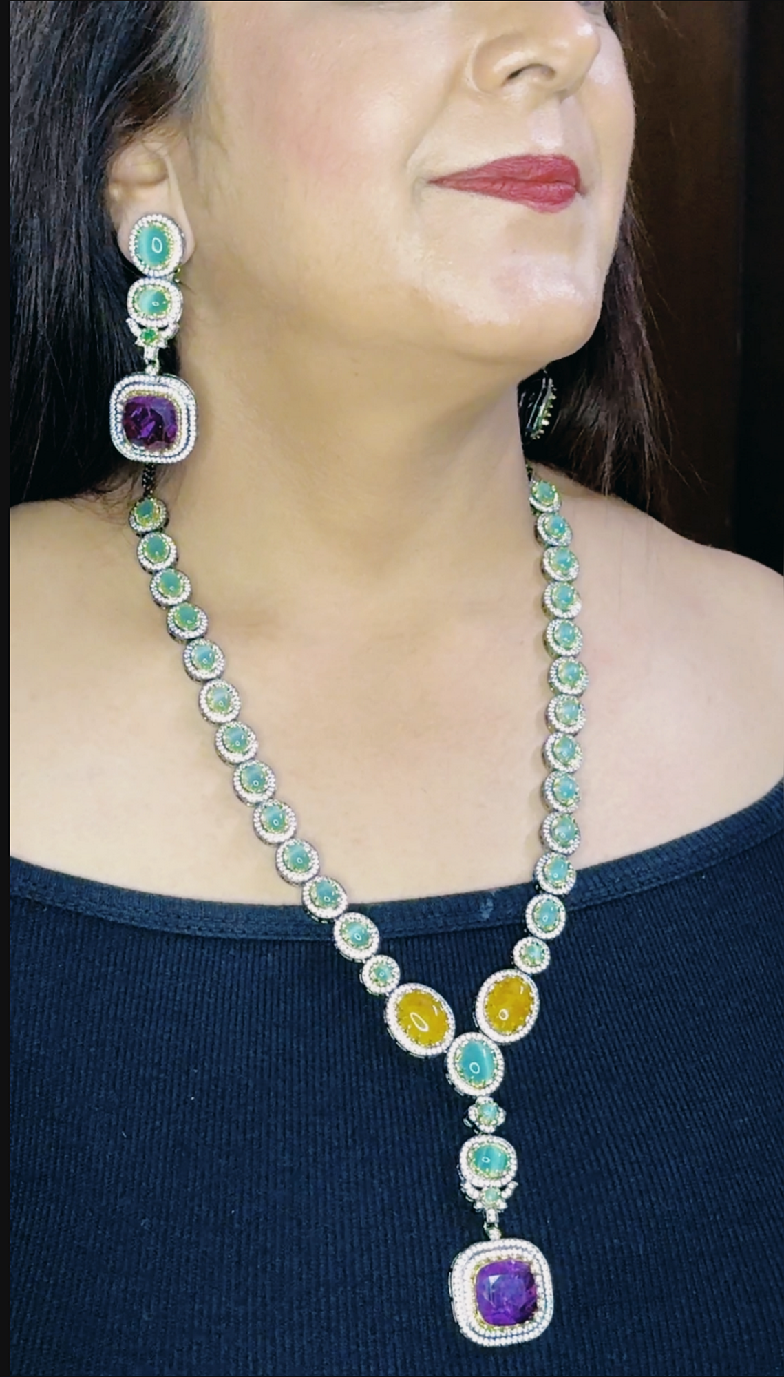 Royal Sabyasachi's Designer Necklace Set - Chaandi Rivaaz