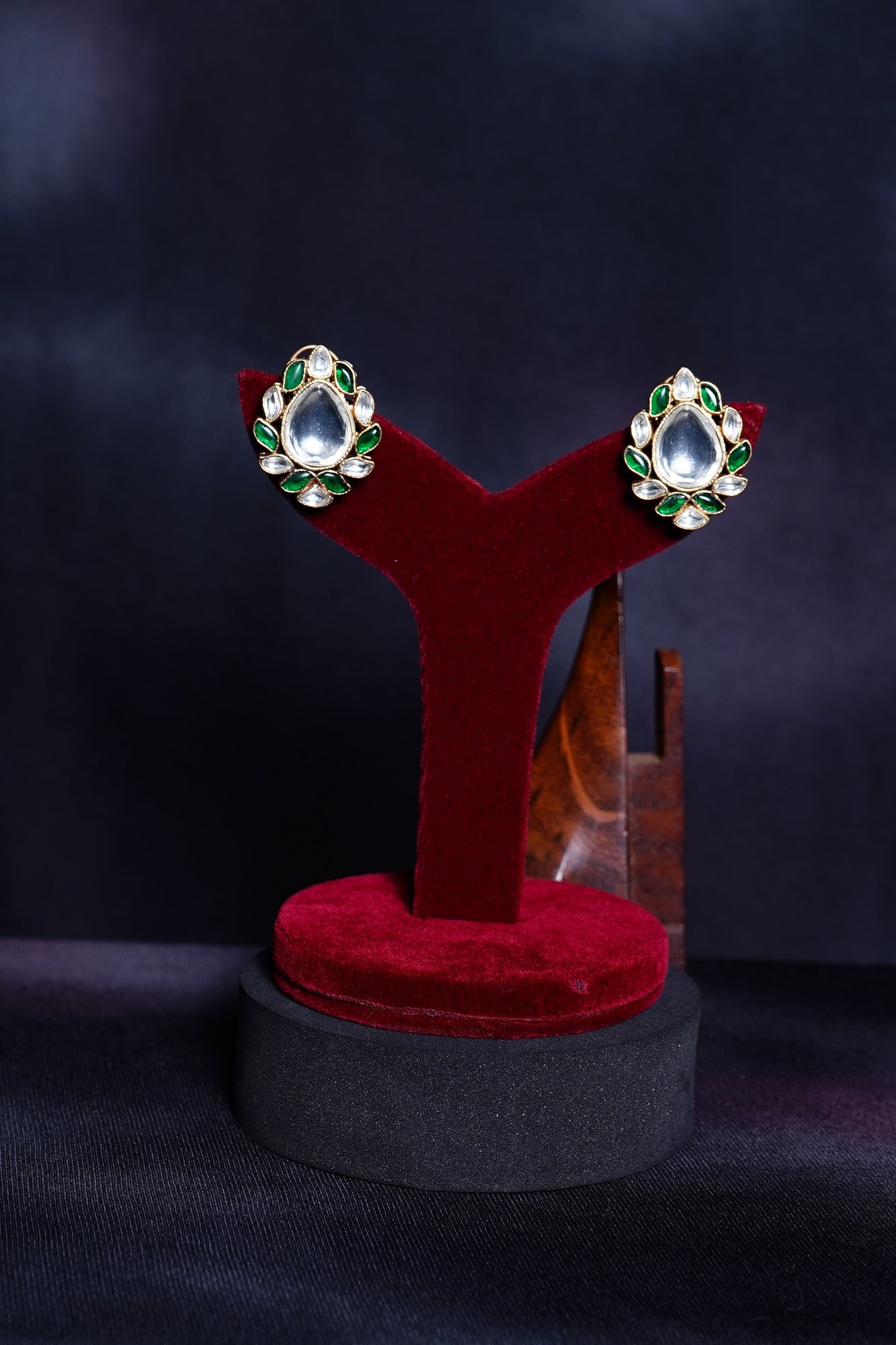 Beautiful Polki Designer Earrings - Chaandi Rivaaz