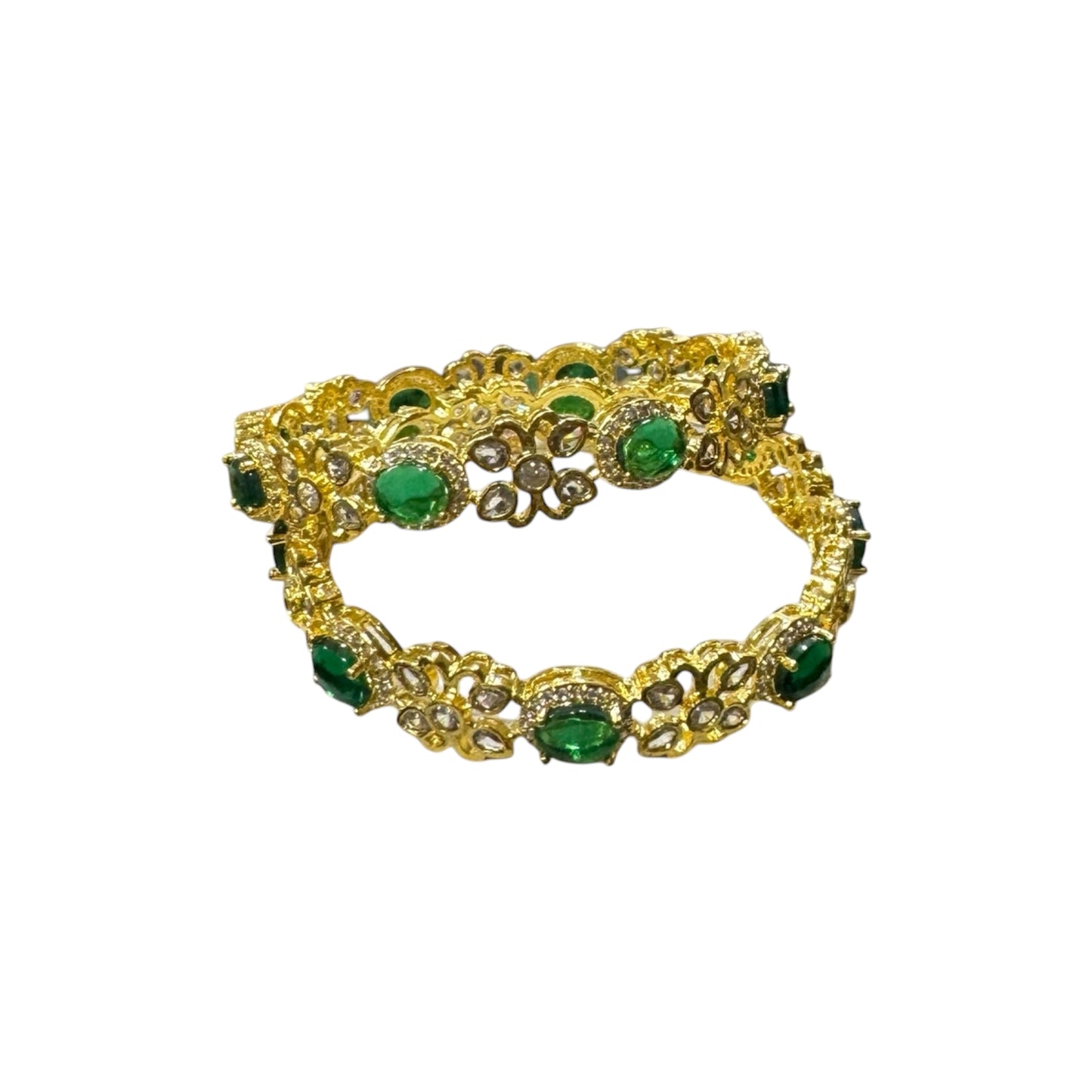 Beautiful Diamond Floral Designer Bangles