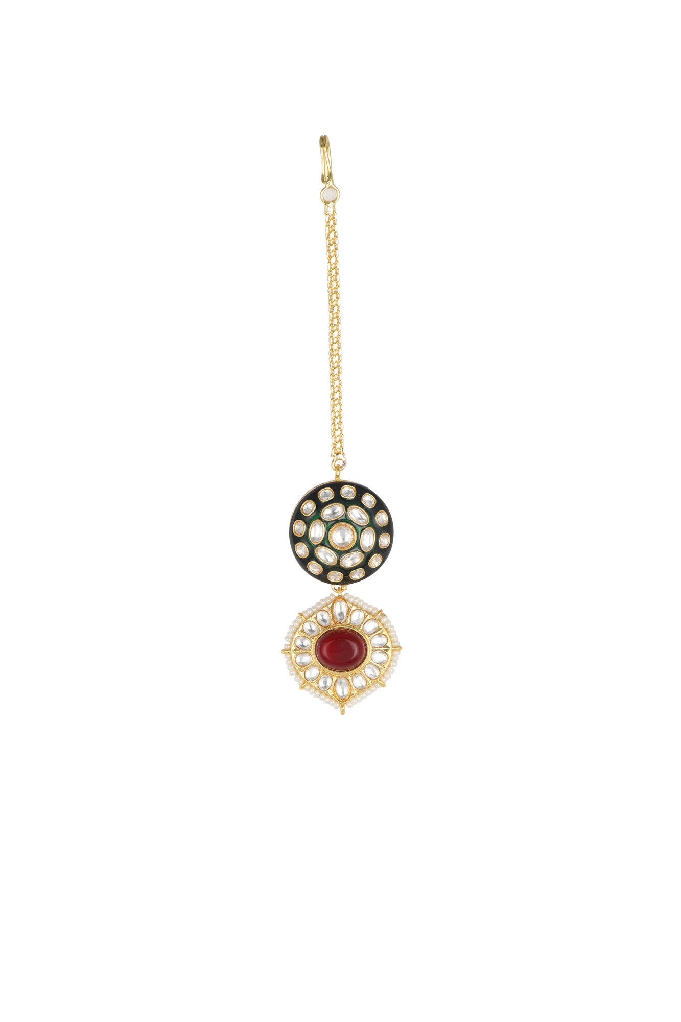 Chaandirivaaz ‘s Signature Kundan Necklace Set - Chaandi Rivaaz