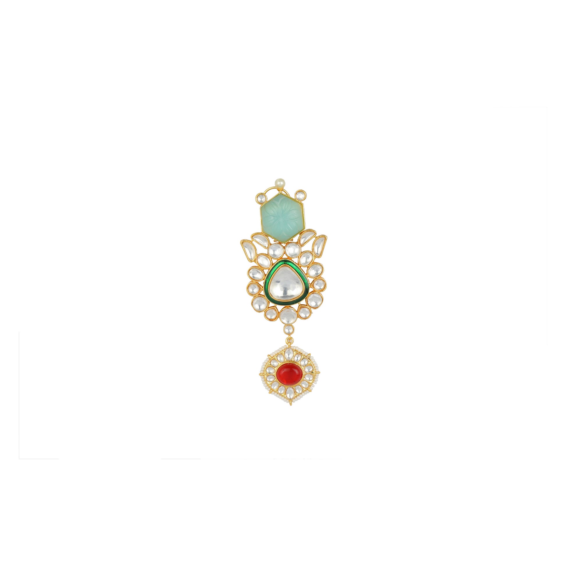 Chaandirivaaz ‘s Signature Kundan Necklace Set - Chaandi Rivaaz