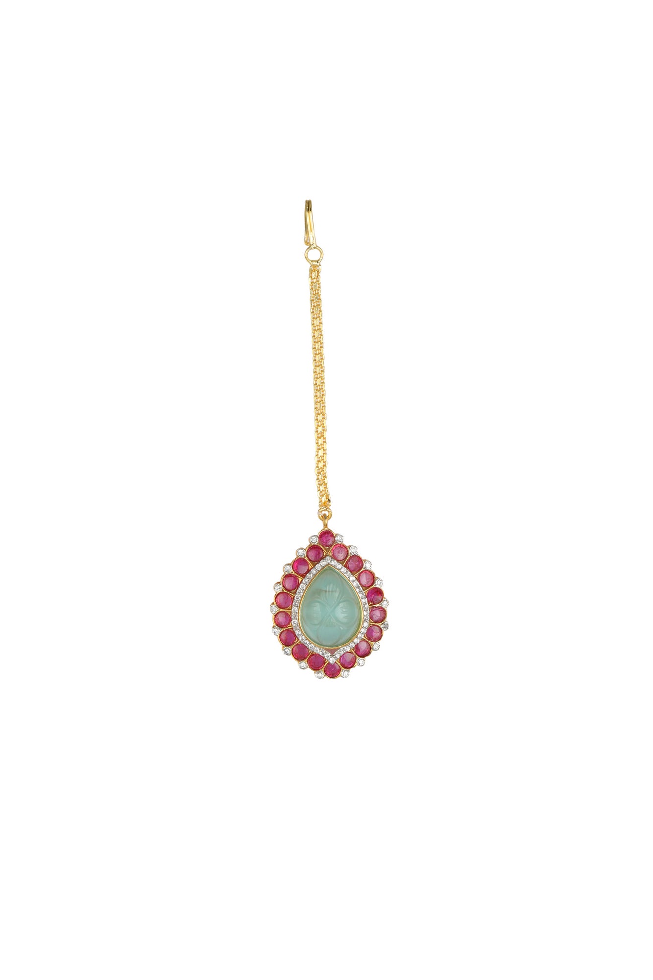 Chaandirivaaz ‘s Signature Polki Necklace Set - Chaandi Rivaaz