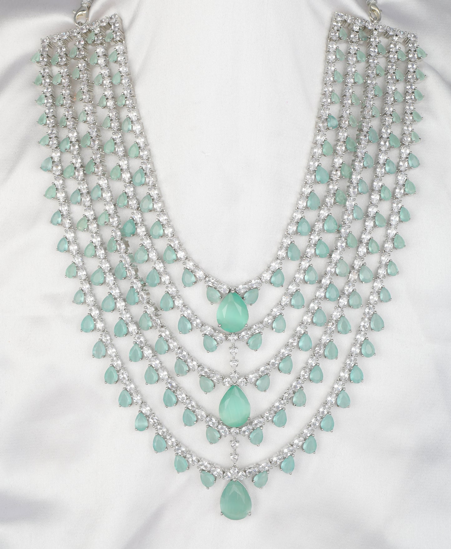 Beautiful Five Layered Designer Necklace set - Chaandi Rivaaz