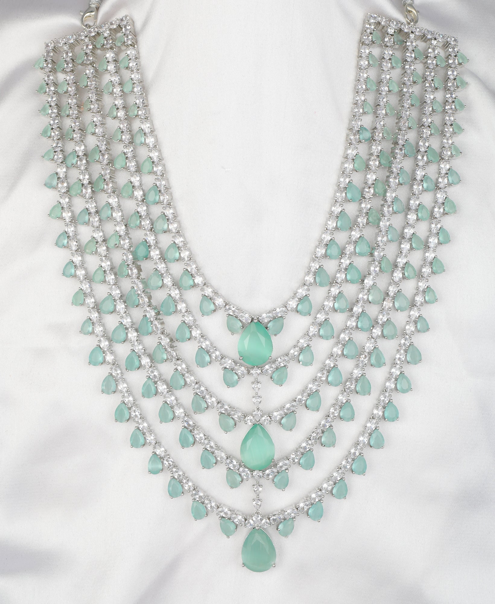 Beautiful Five Layered Designer Necklace set - Chaandi Rivaaz