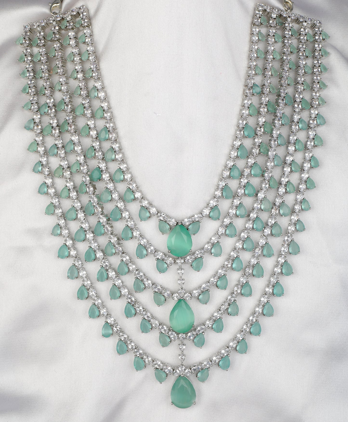 Beautiful Five Layered Designer Necklace set - Chaandi Rivaaz