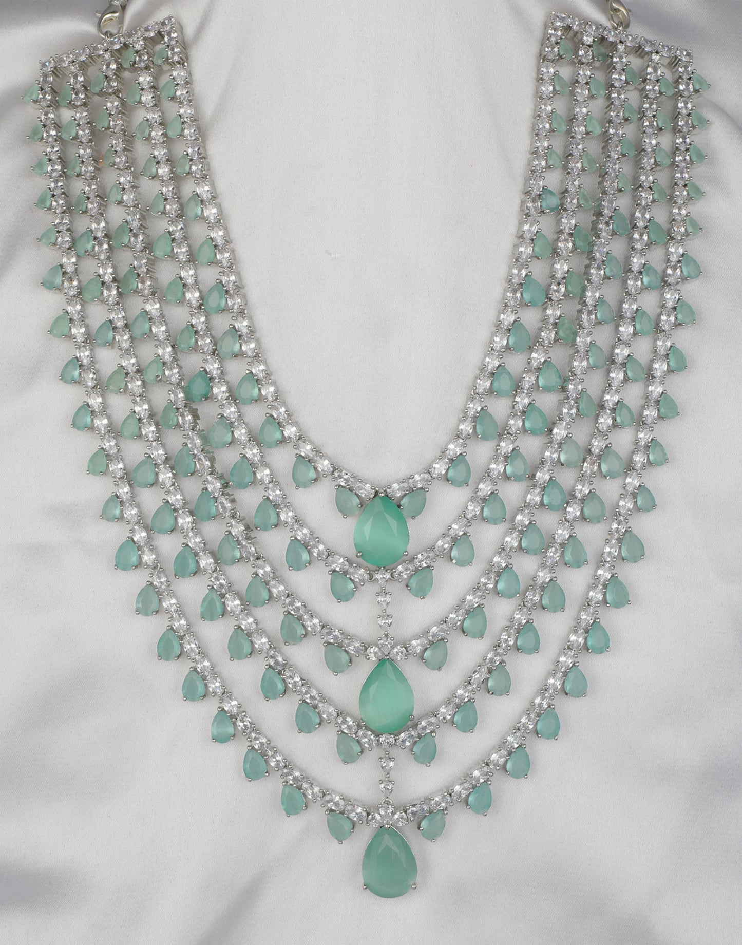 Beautiful Five Layered Designer Necklace set - Chaandi Rivaaz