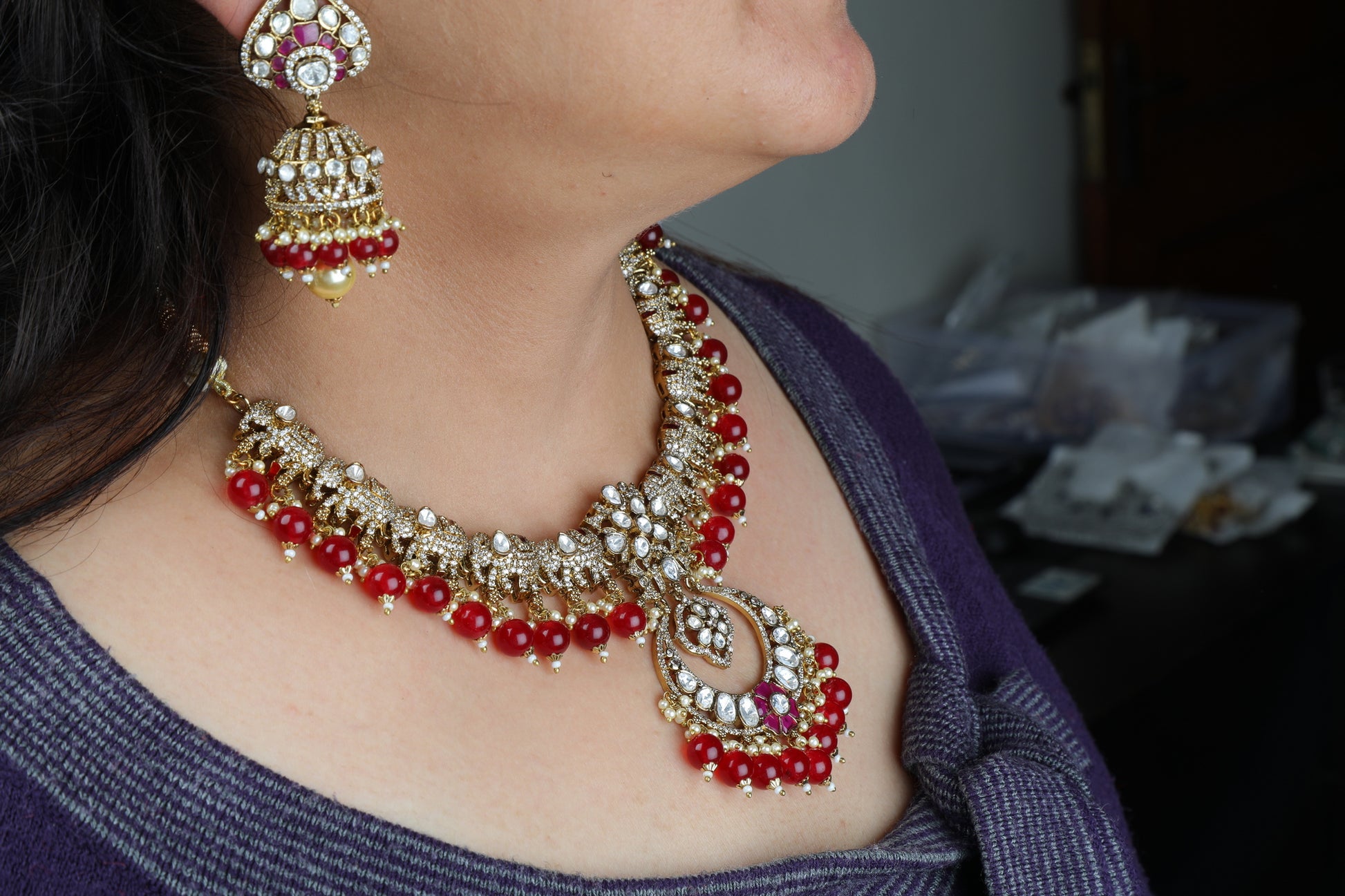 Chaandirivaaz ‘s Signature Elephant Designer Set - Chaandi Rivaaz