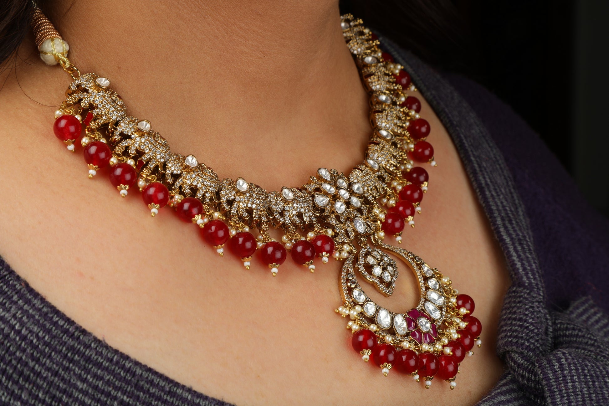 Chaandirivaaz ‘s Signature Elephant Designer Set - Chaandi Rivaaz