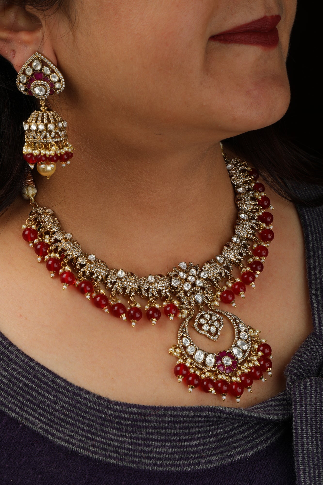 Chaandirivaaz ‘s Signature Elephant Designer Set - Chaandi Rivaaz