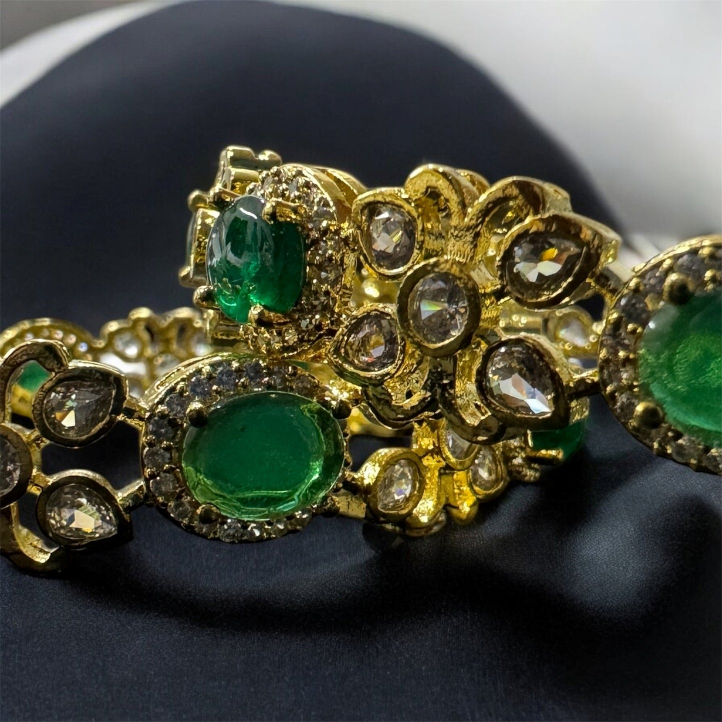 Beautiful Diamond Floral Designer Bangles