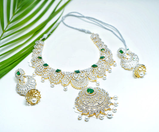 Diana Floral Designer Necklace set - Chaandi Rivaaz