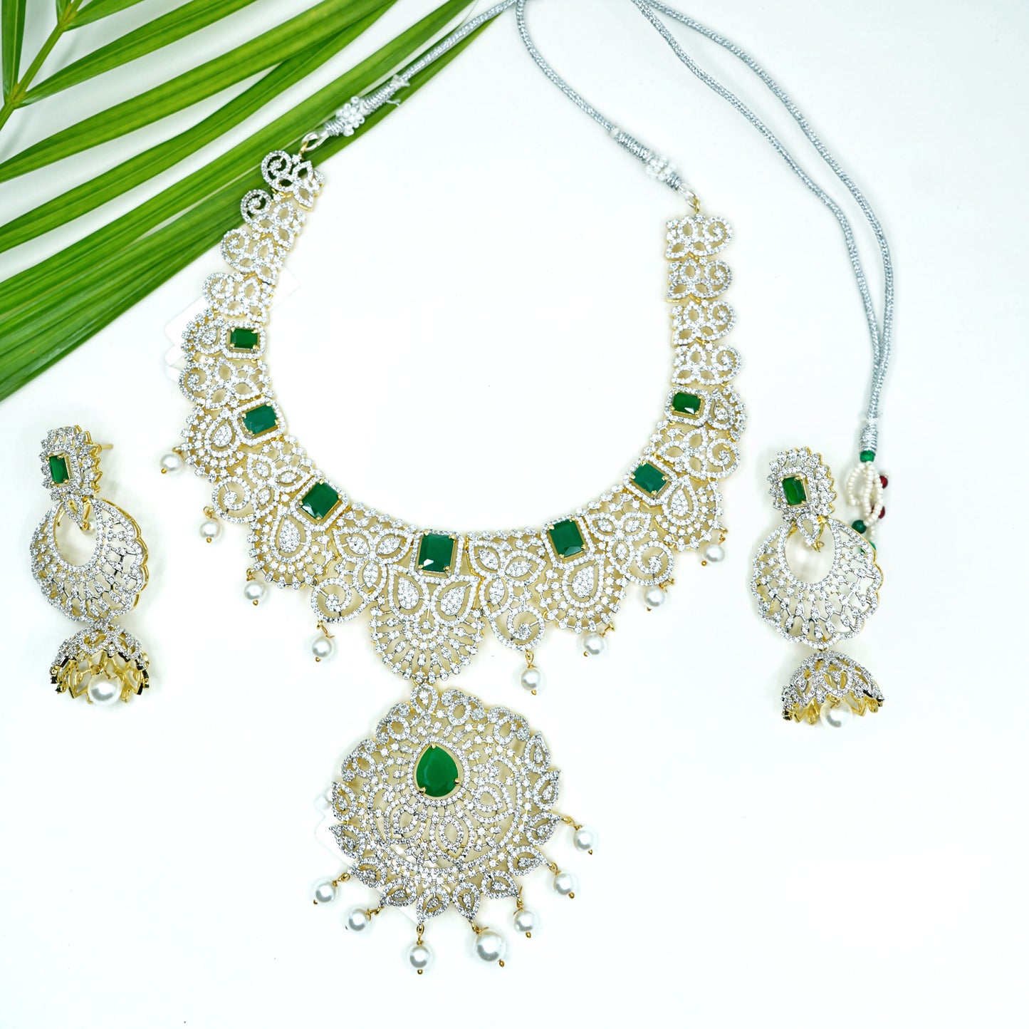 Diana Floral Designer Necklace set - Chaandi Rivaaz