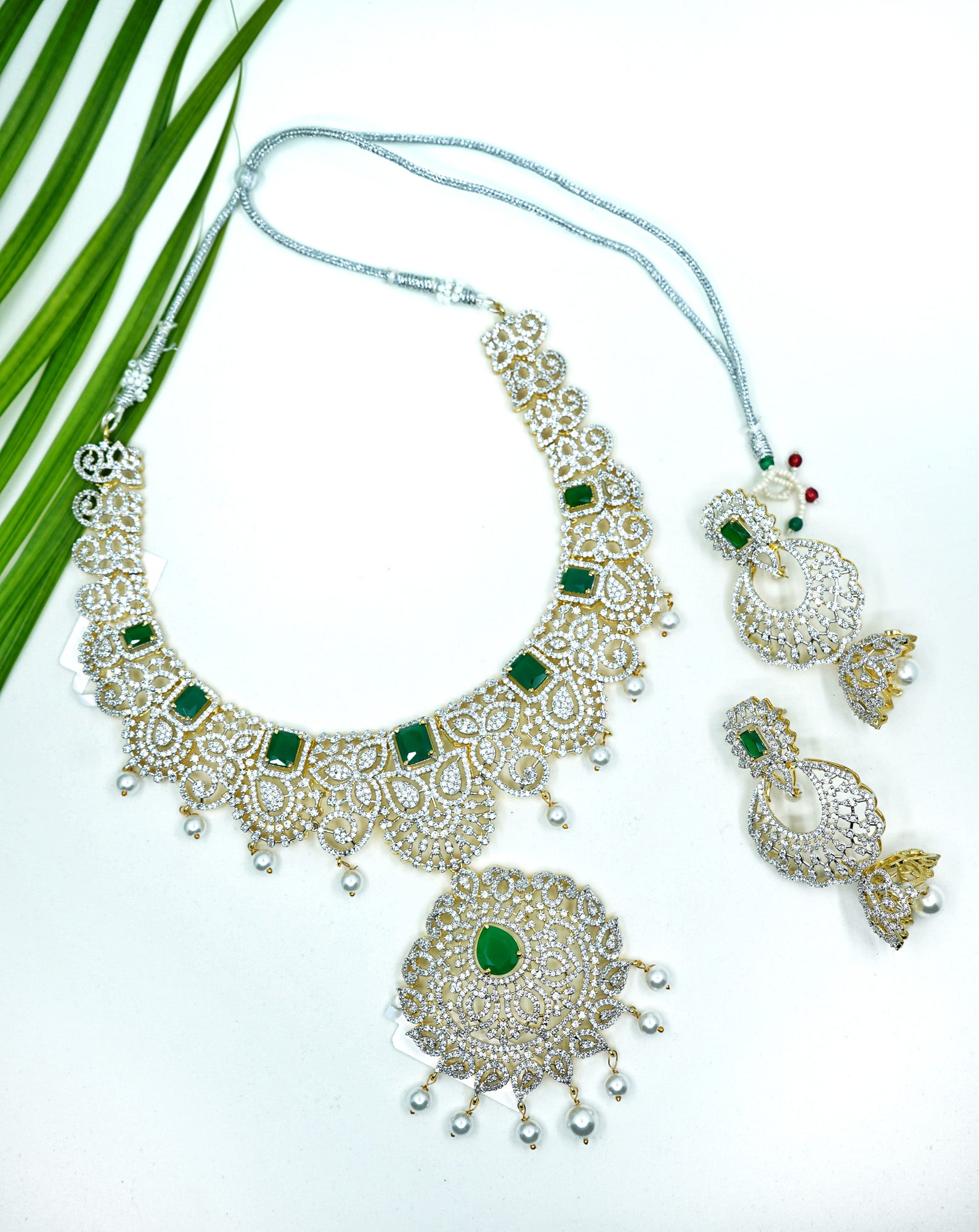 Diana Floral Designer Necklace set - Chaandi Rivaaz