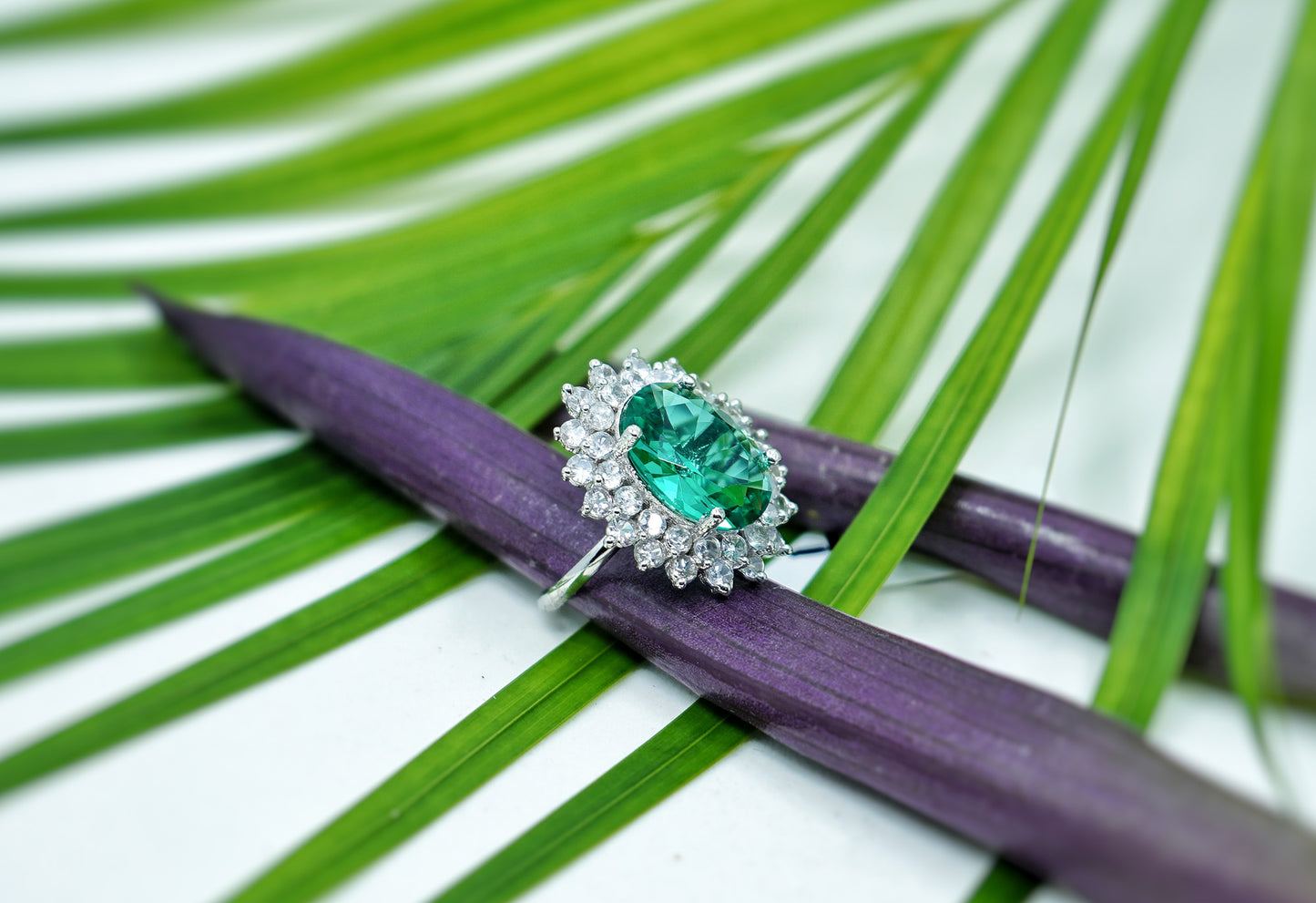 Elle CZ Oval Designer Rings - Chaandi Rivaaz
