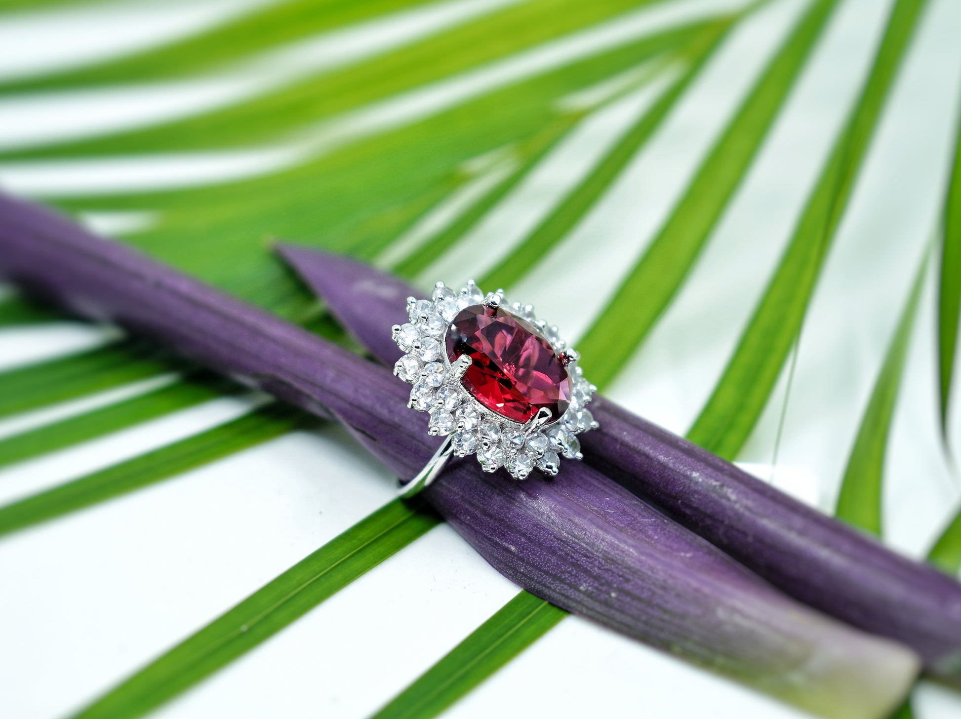 Elle CZ Oval Designer Rings - Chaandi Rivaaz