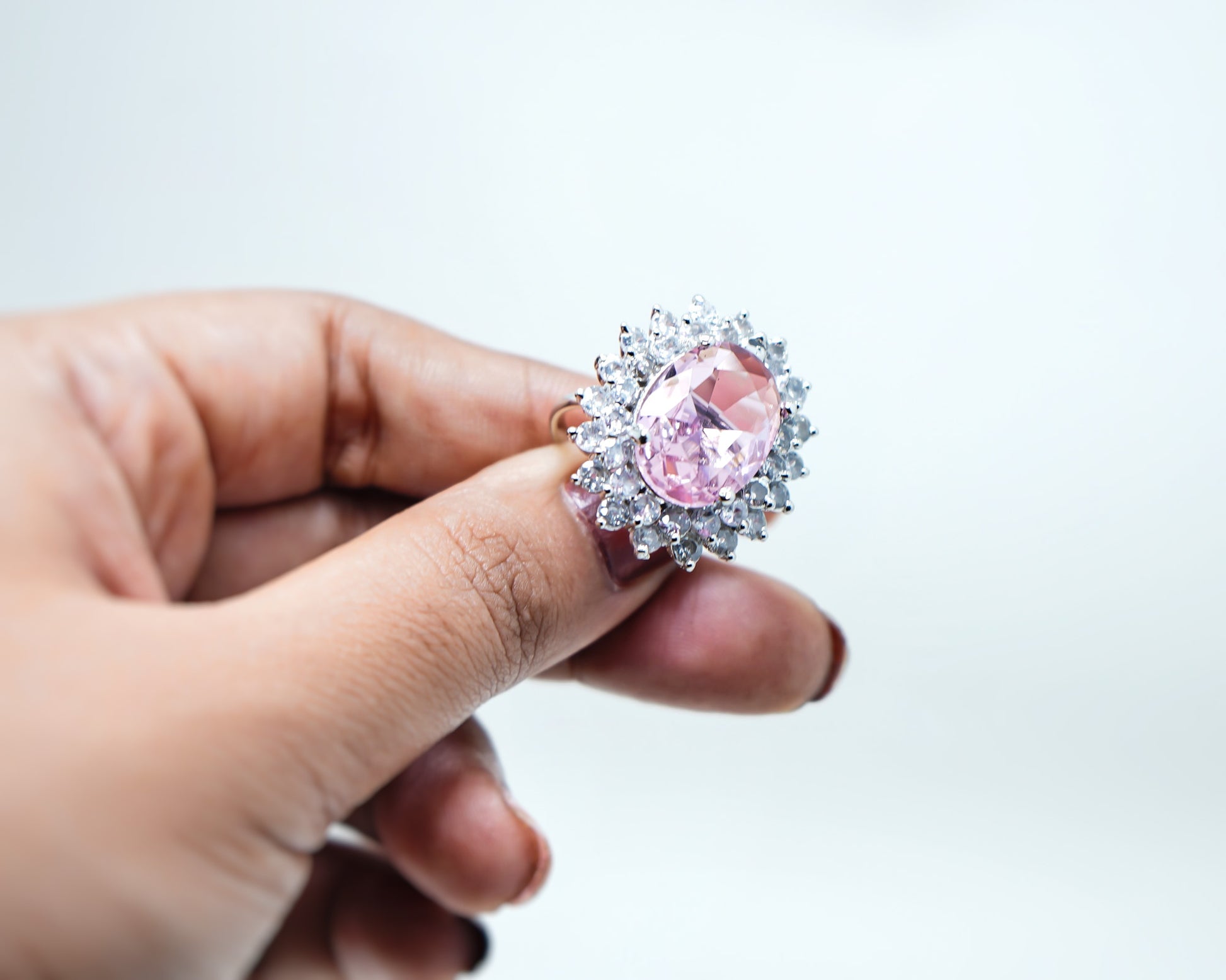 Elle CZ Oval Designer Rings - Chaandi Rivaaz