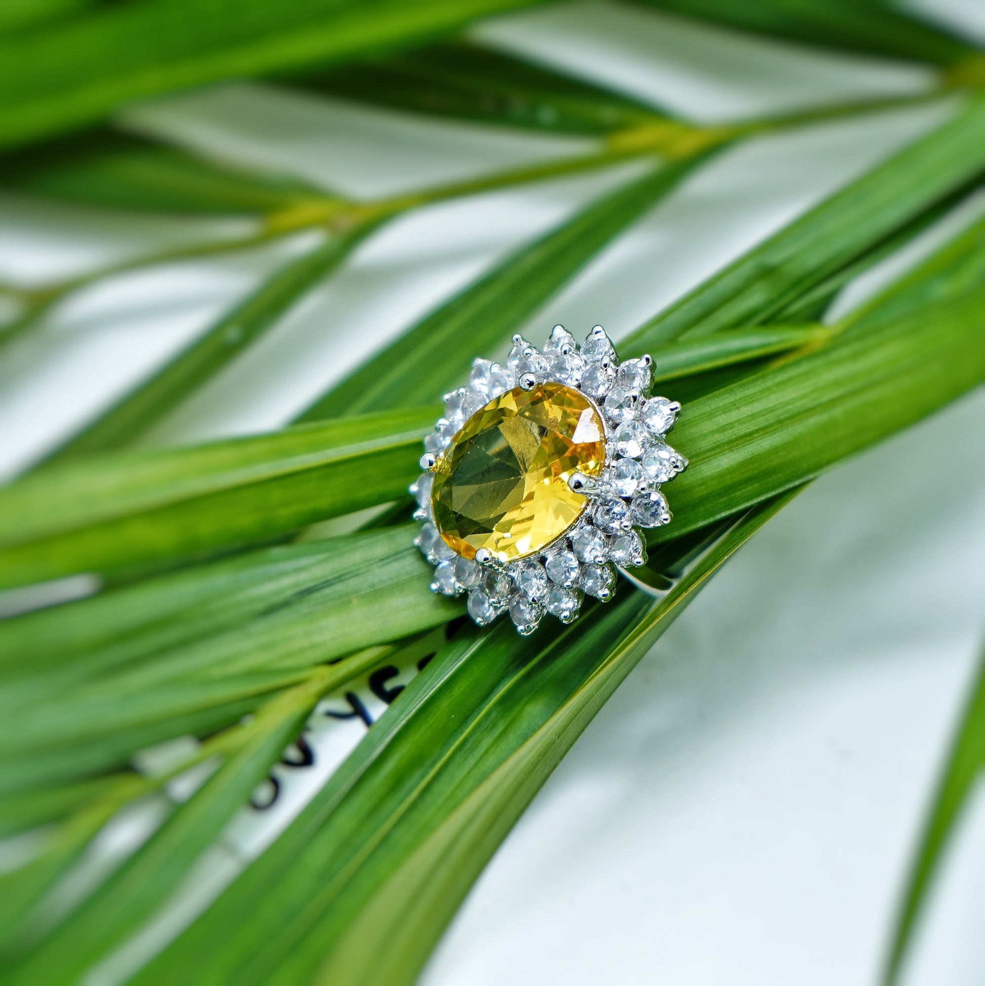Elle CZ Oval Designer Rings - Chaandi Rivaaz