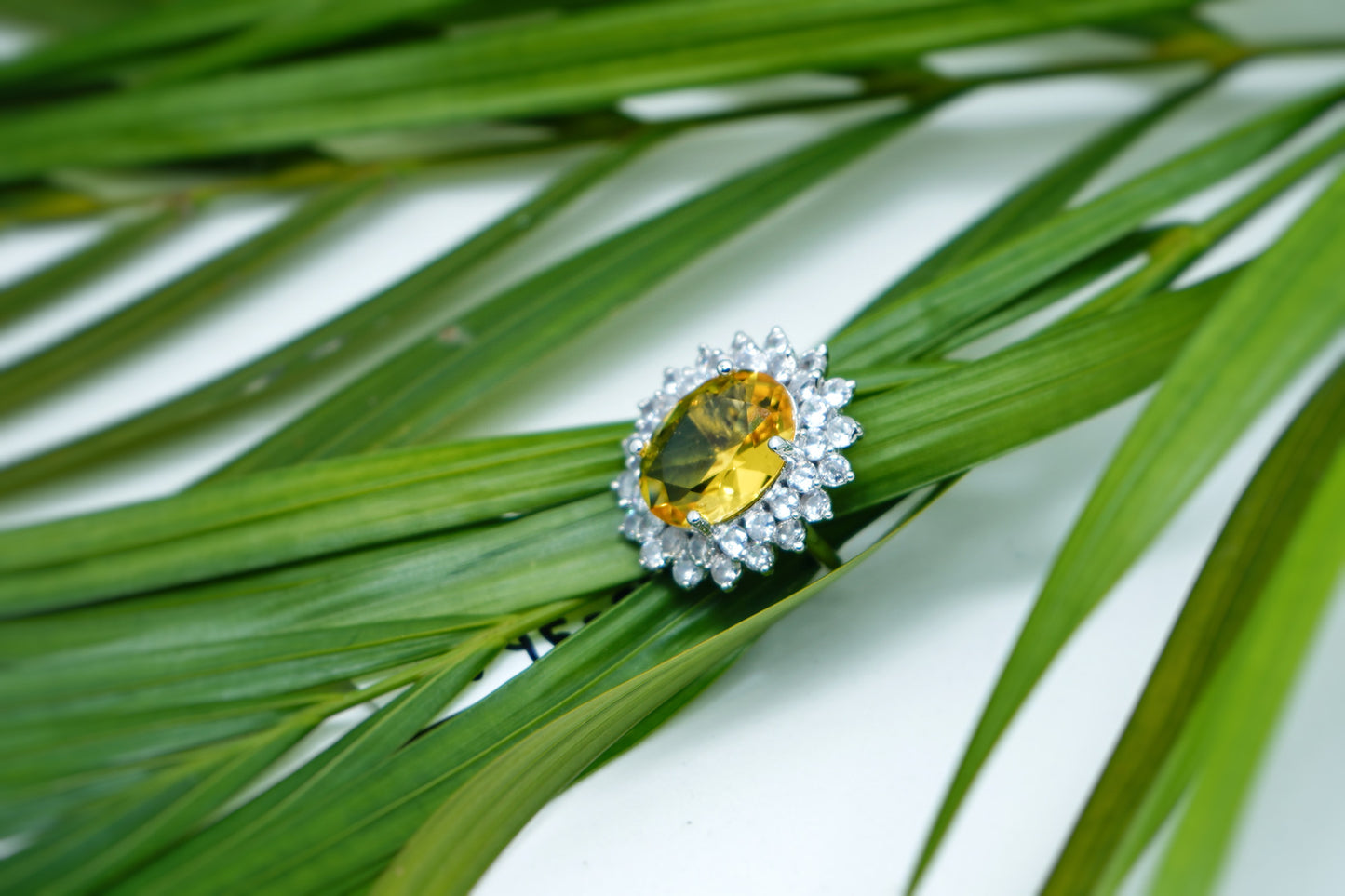 Elle CZ Oval Designer Rings - Chaandi Rivaaz