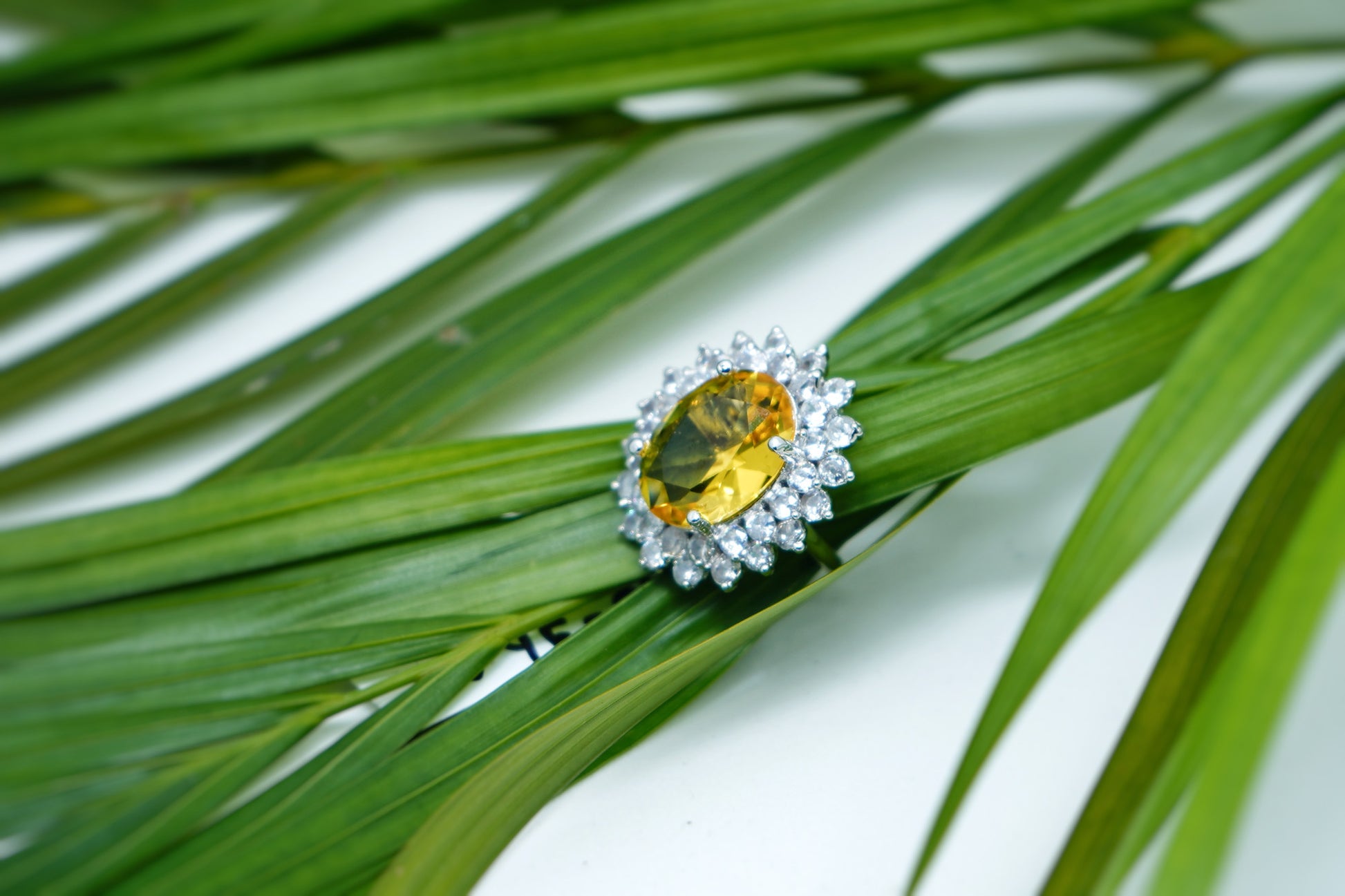 Elle CZ Oval Designer Rings - Chaandi Rivaaz