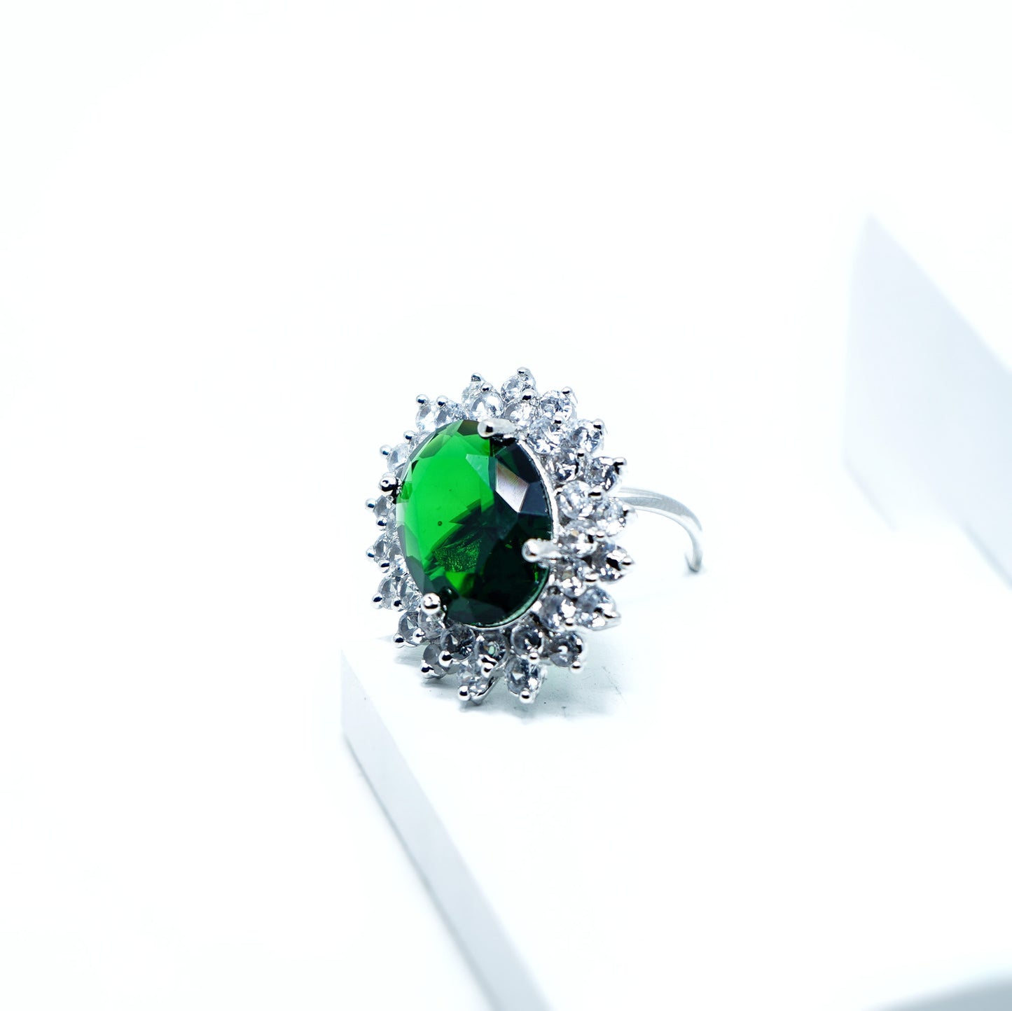 Elle CZ Oval Designer Rings - Chaandi Rivaaz