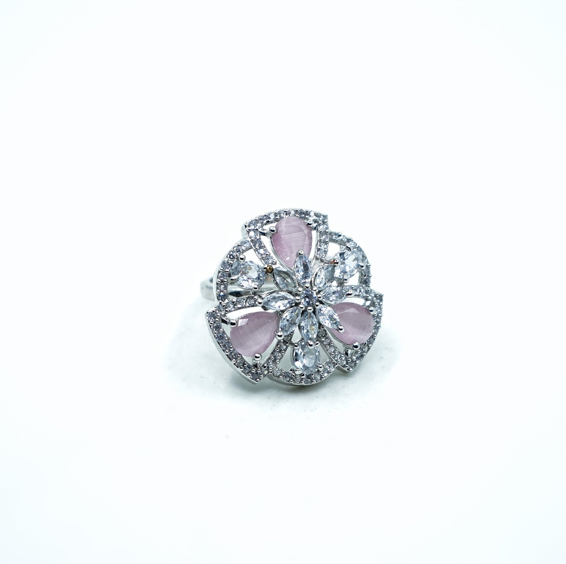 Riya's Floral Designer Cocktail Rings - Chaandi Rivaaz