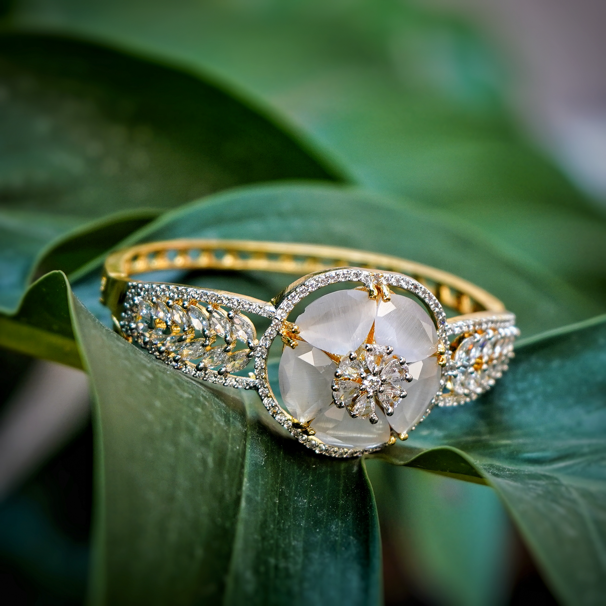Dia Floral Designer CZ Bracelets - Chaandi Rivaaz