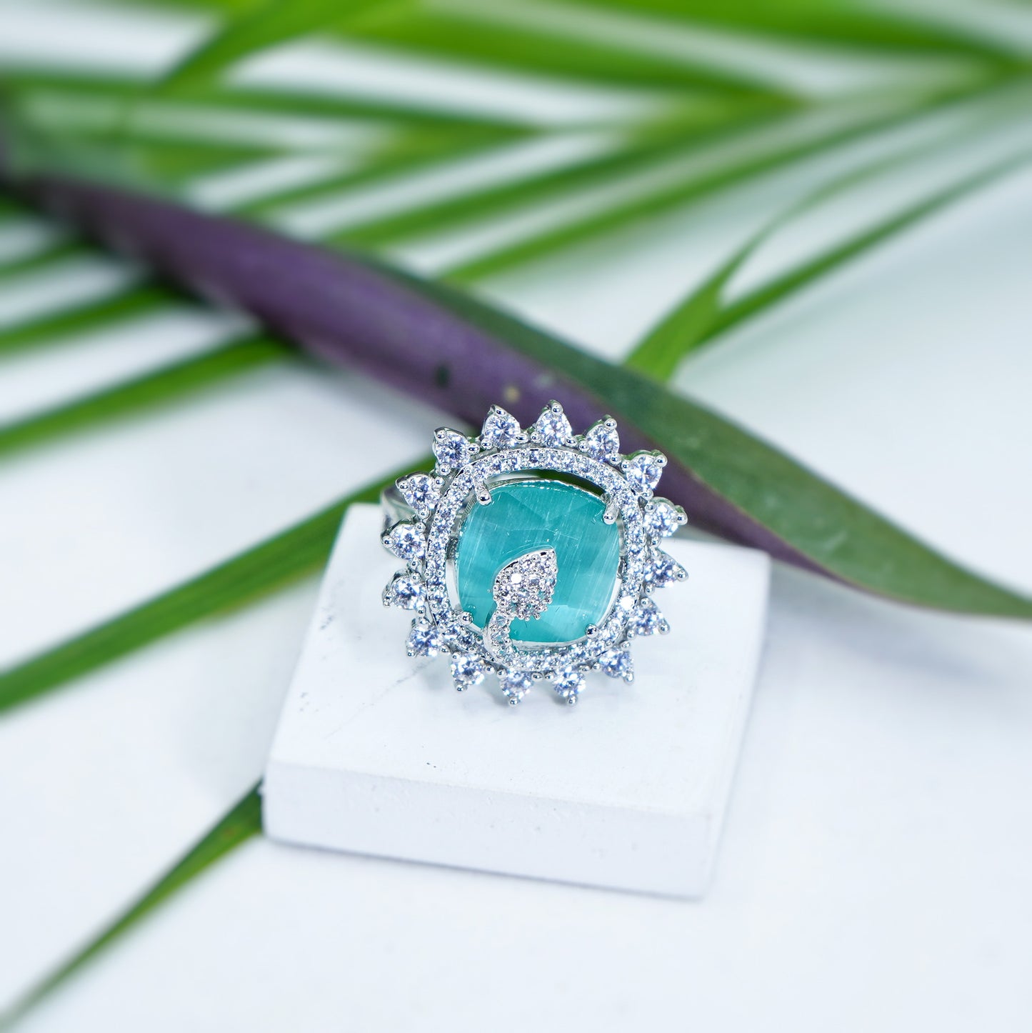 Alora CZ Designer Rings - Chaandi Rivaaz