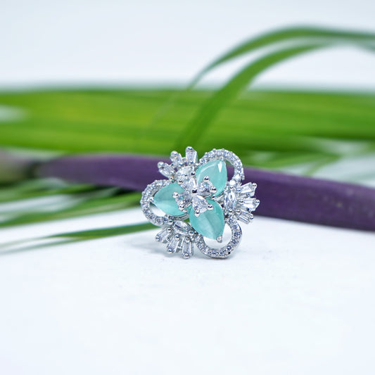 Alia Designer CZ Rings - Chaandi Rivaaz