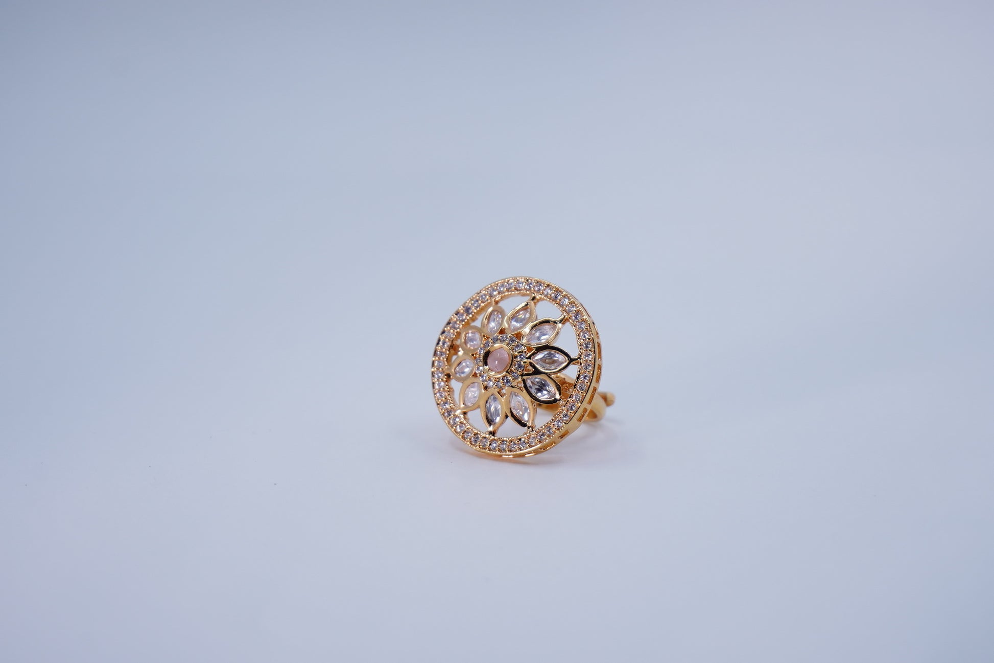 Beautiful Floral Designer Cocktail Rings - Chaandi Rivaaz