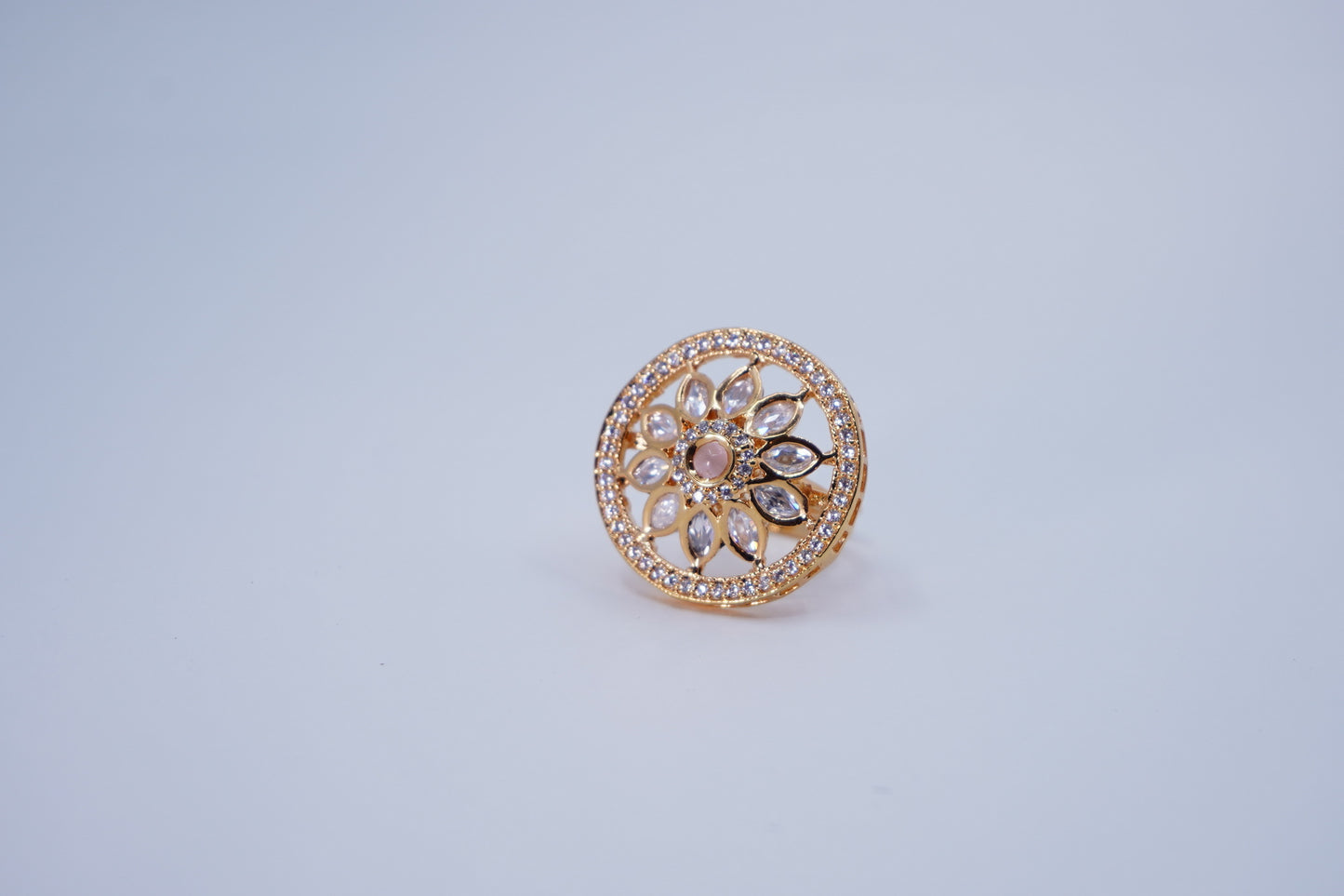 Beautiful Floral Designer Cocktail Rings - Chaandi Rivaaz