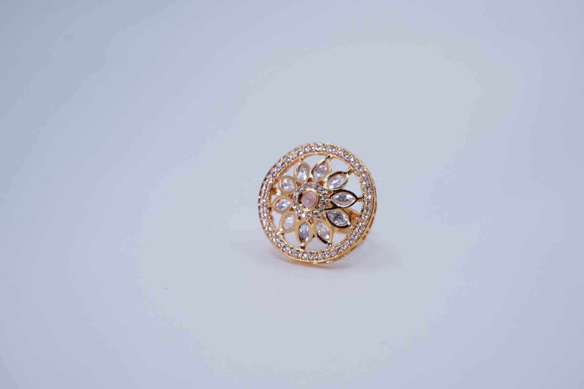 Beautiful Floral Designer Cocktail Rings - Chaandi Rivaaz