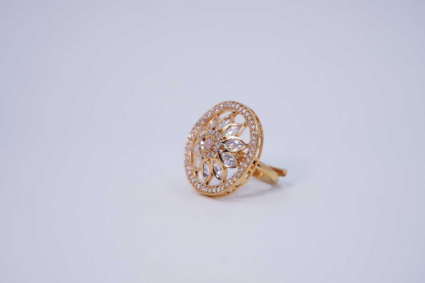 Beautiful Floral Designer Cocktail Rings - Chaandi Rivaaz