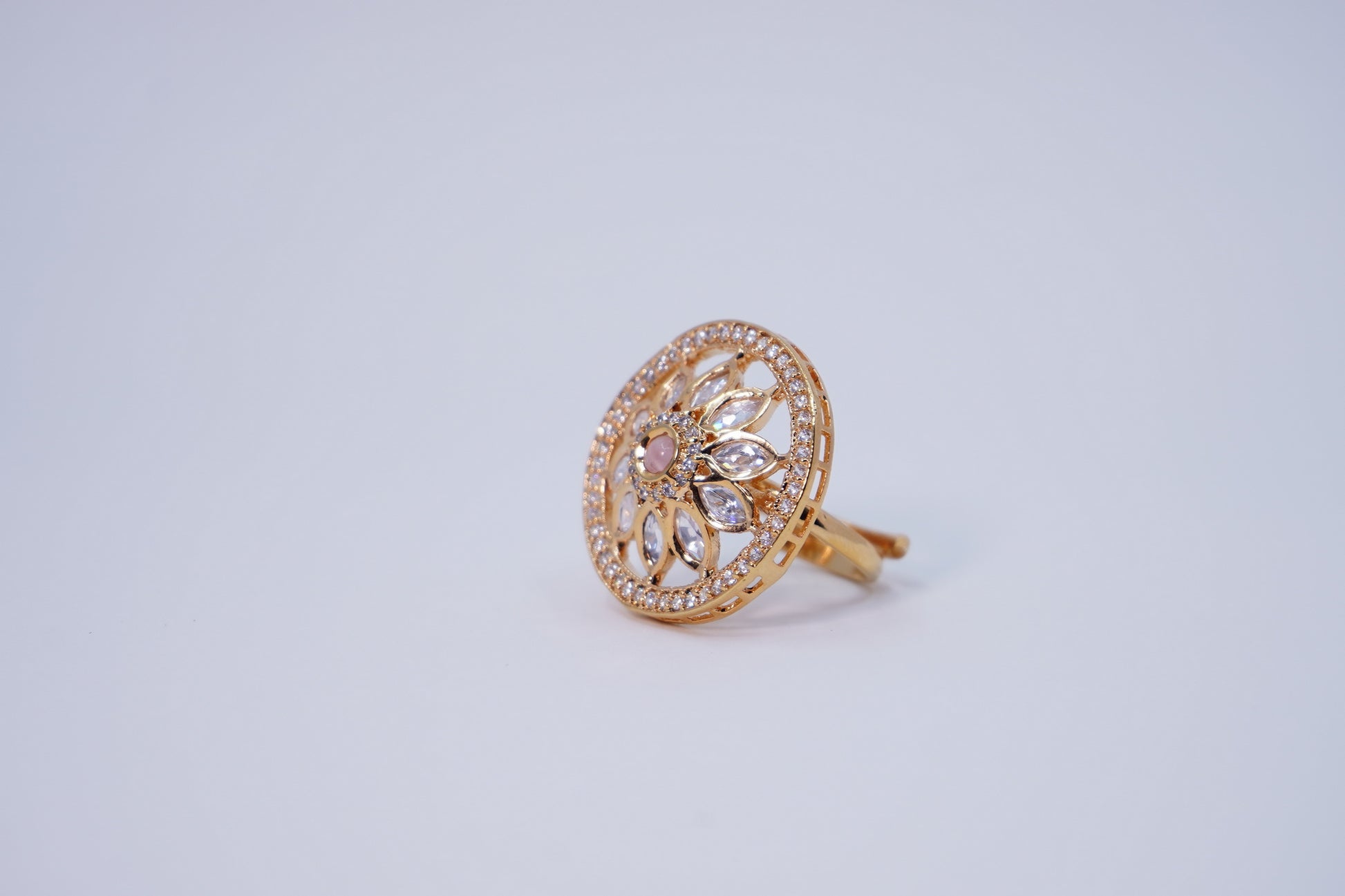 Beautiful Floral Designer Cocktail Rings - Chaandi Rivaaz