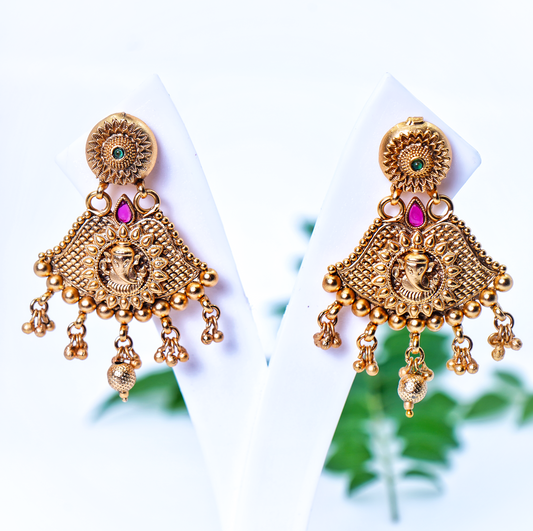 Beautiful GANESHA Earrings - Chaandi Rivaaz