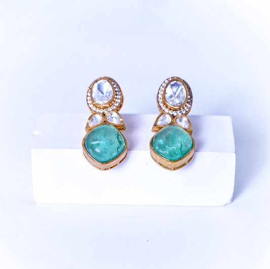 Sophia Designer Kundan Earrings - Chaandi Rivaaz