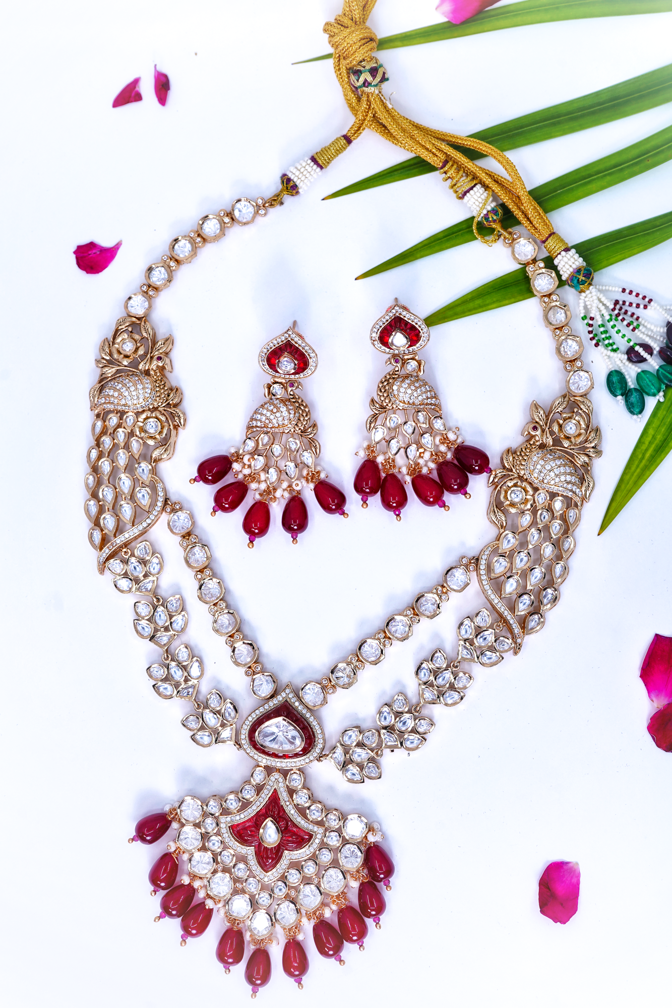 Beautiful Saniya Polki Necklace set - Chaandi Rivaaz