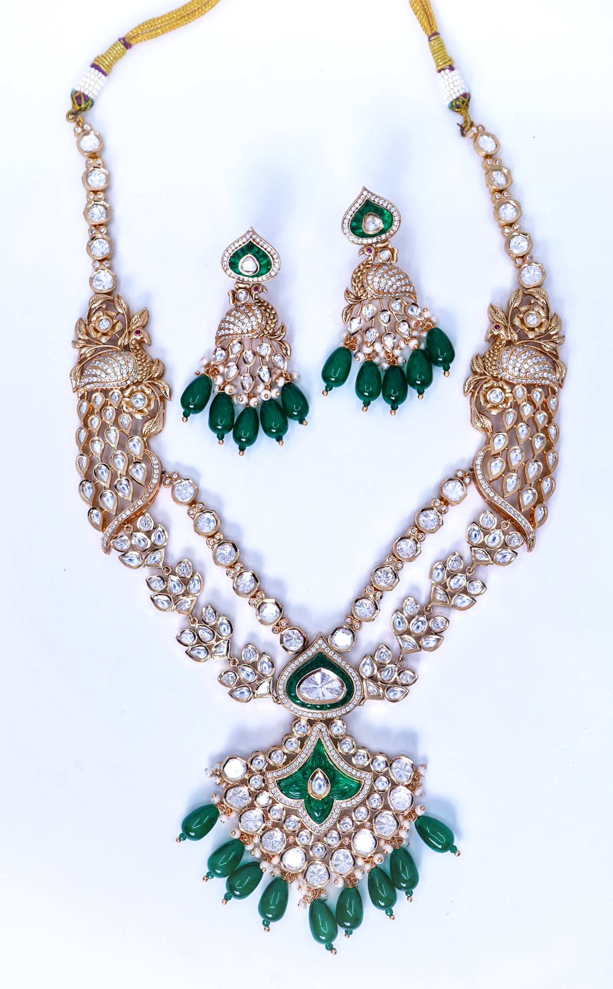 Beautiful Saniya Polki Necklace set - Chaandi Rivaaz