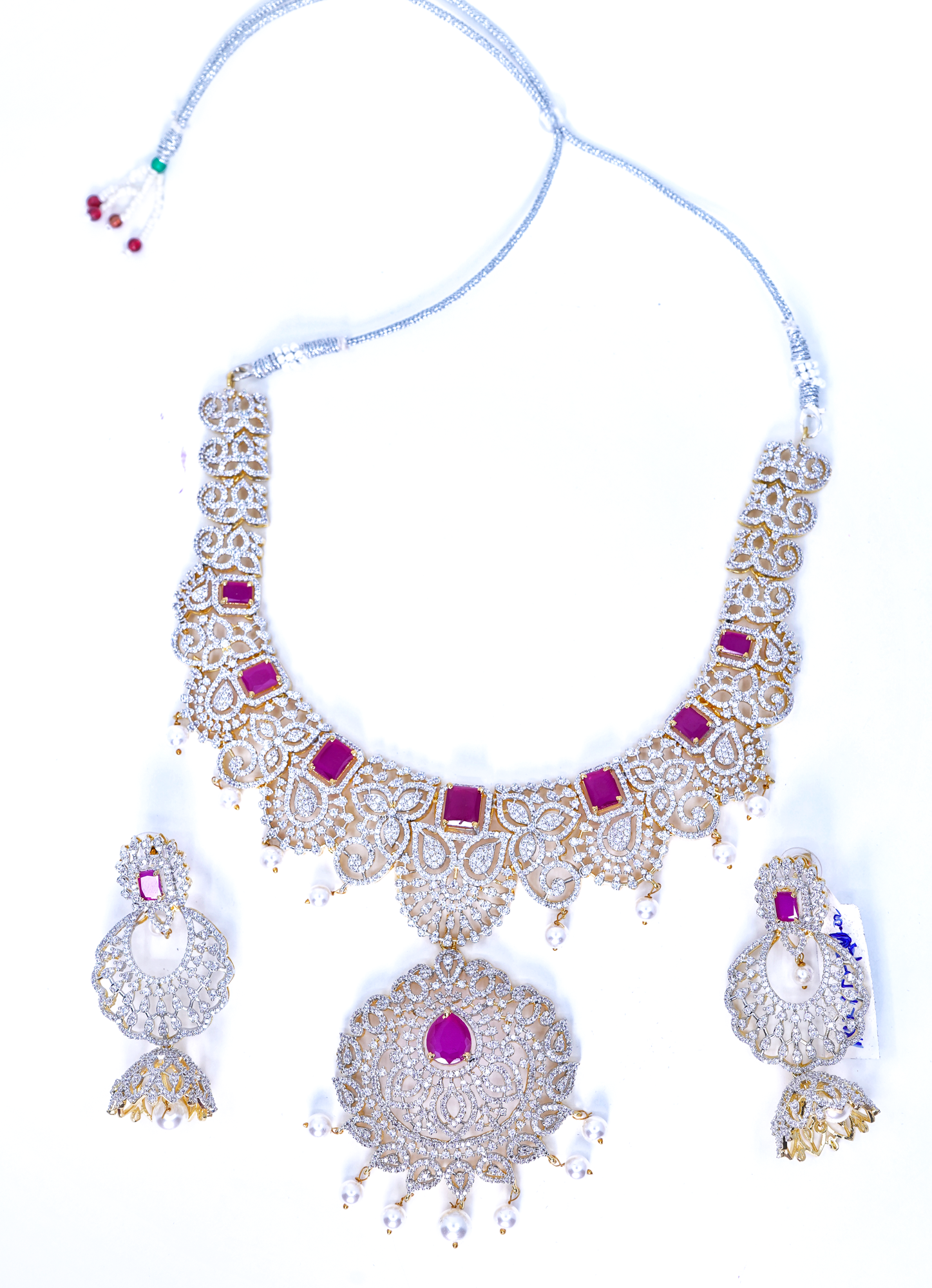 Diana Floral Designer Necklace set - Chaandi Rivaaz