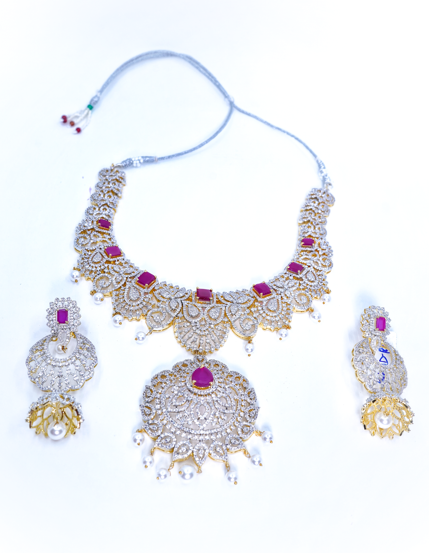 Diana Floral Designer Necklace set - Chaandi Rivaaz