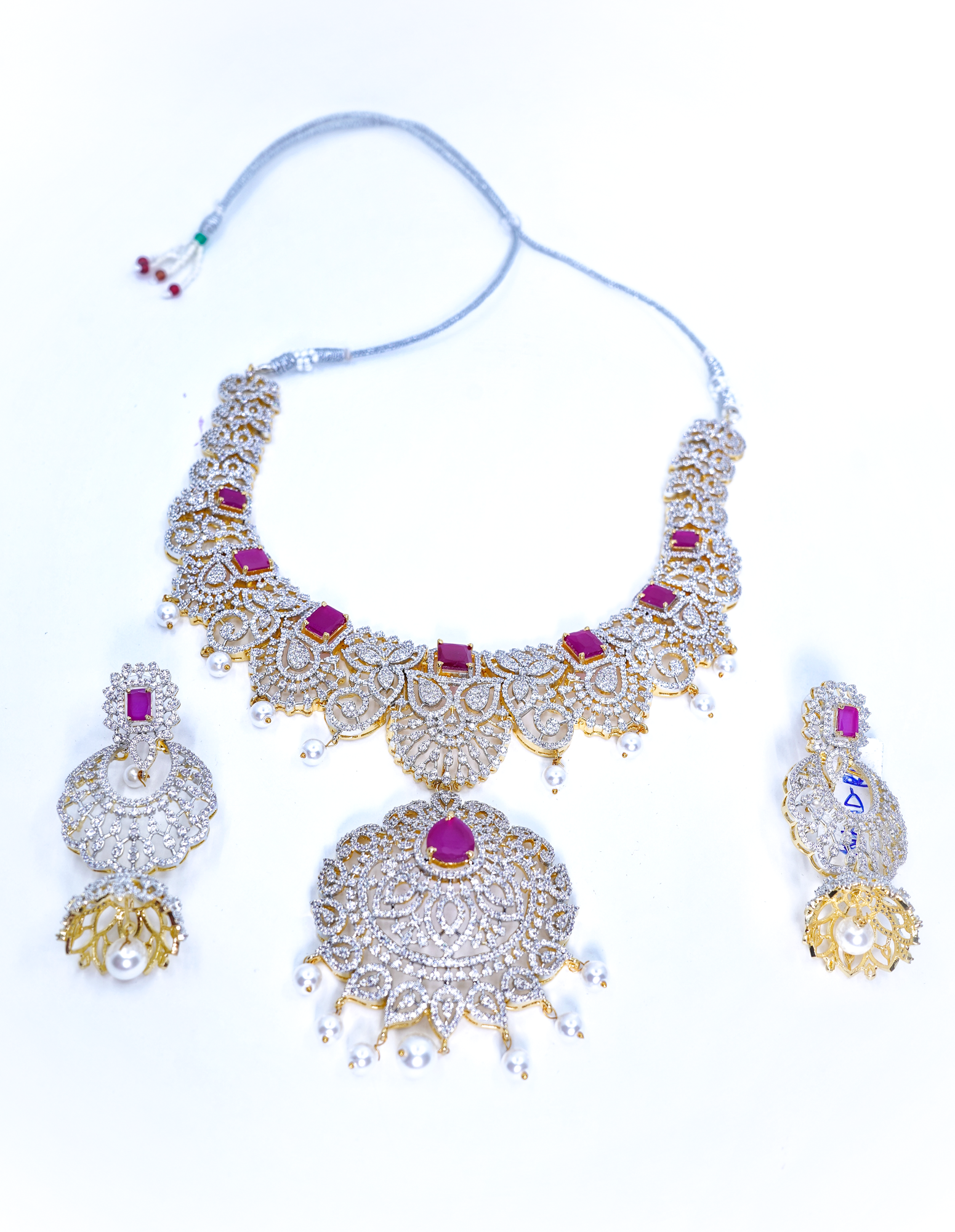 Diana Floral Designer Necklace set - Chaandi Rivaaz