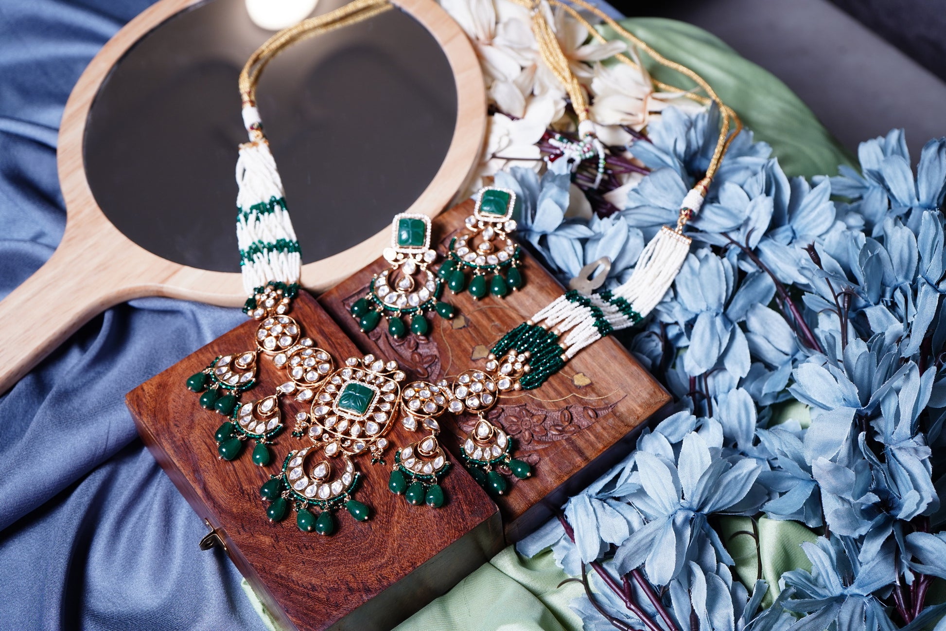 Taniya Polki Designer Set - Chaandi Rivaaz