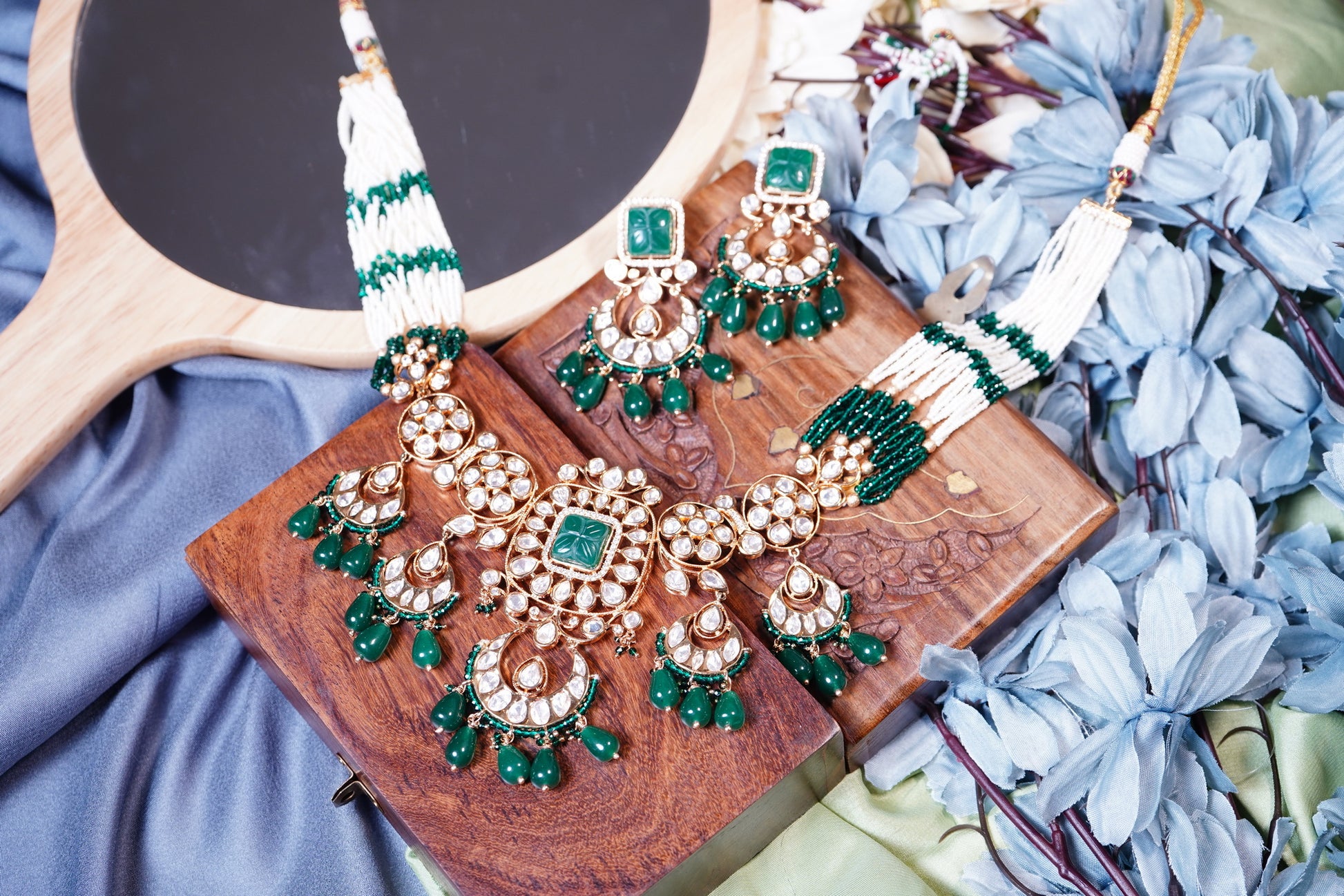 Taniya Polki Designer Set - Chaandi Rivaaz