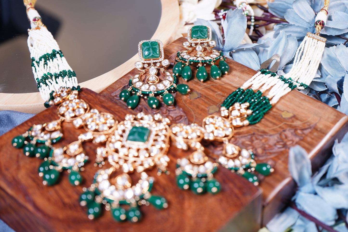 Taniya Polki Designer Set - Chaandi Rivaaz