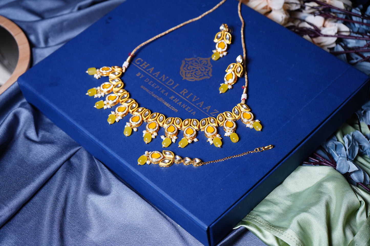 Sheena leaf Designer Set - Chaandi Rivaaz