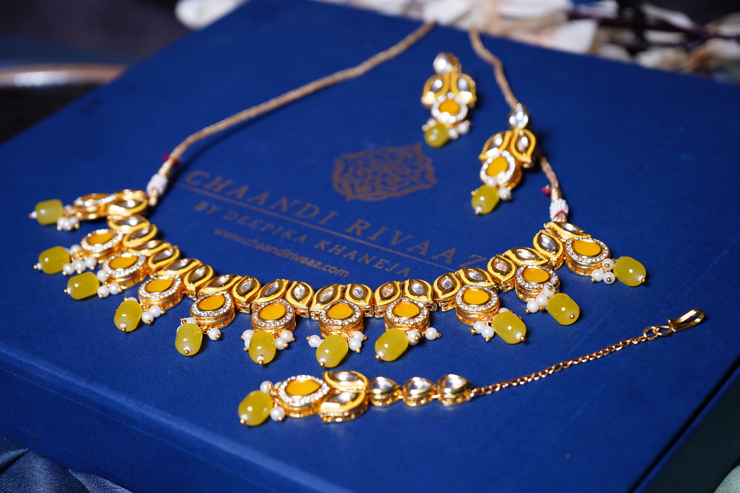 Sheena leaf Designer Set - Chaandi Rivaaz