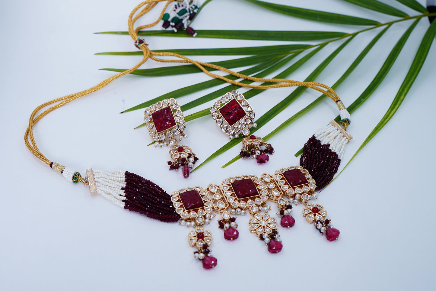 Alina Polki Designer Choker Set - Chaandi Rivaaz