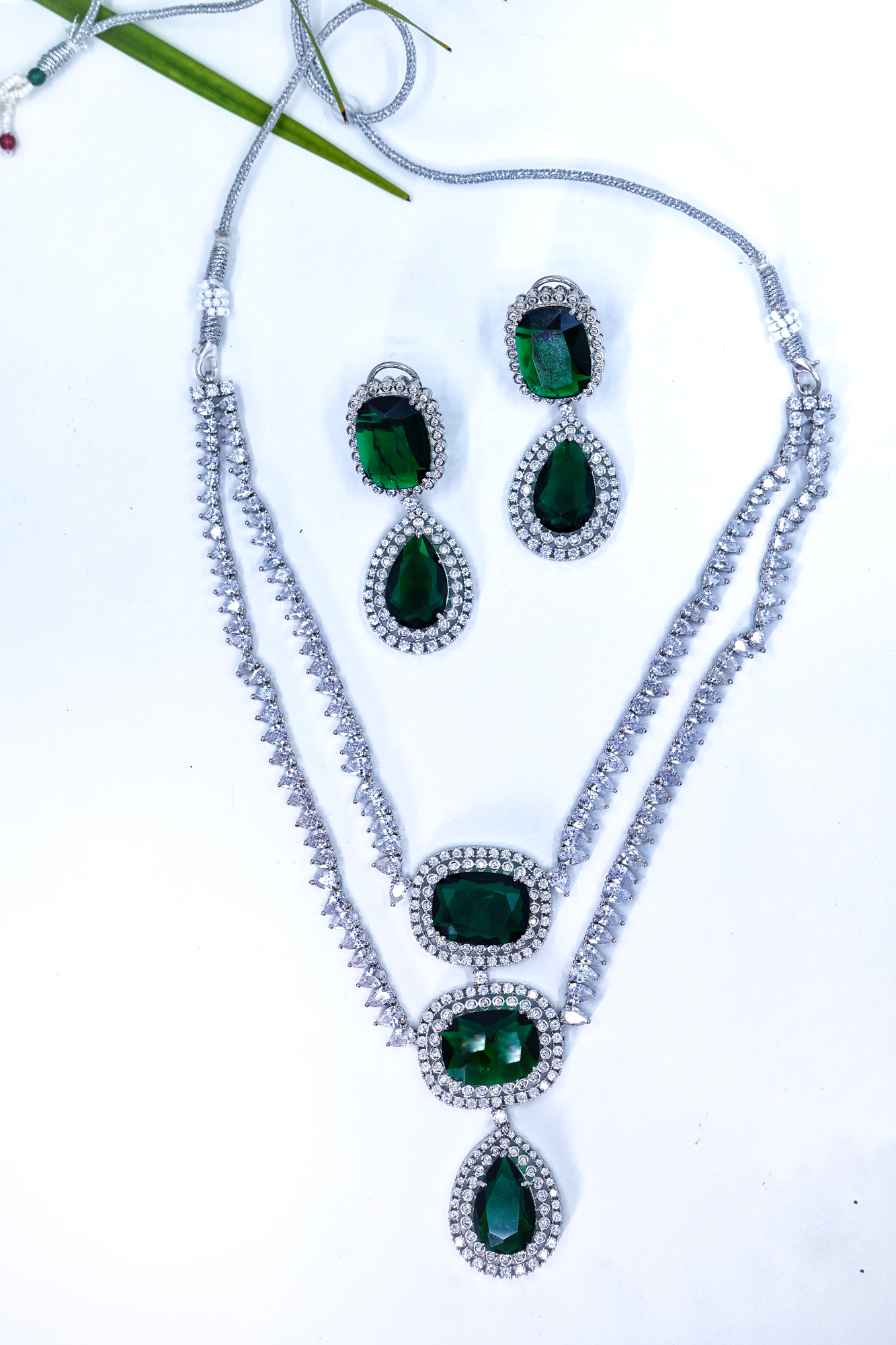 Elena's Diamond Necklace set - Chaandi Rivaaz