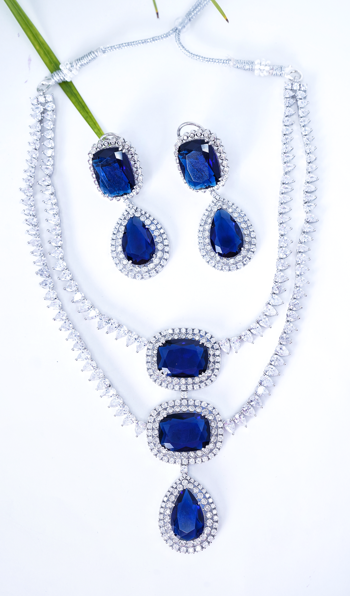 Elena's Diamond Necklace set - Chaandi Rivaaz