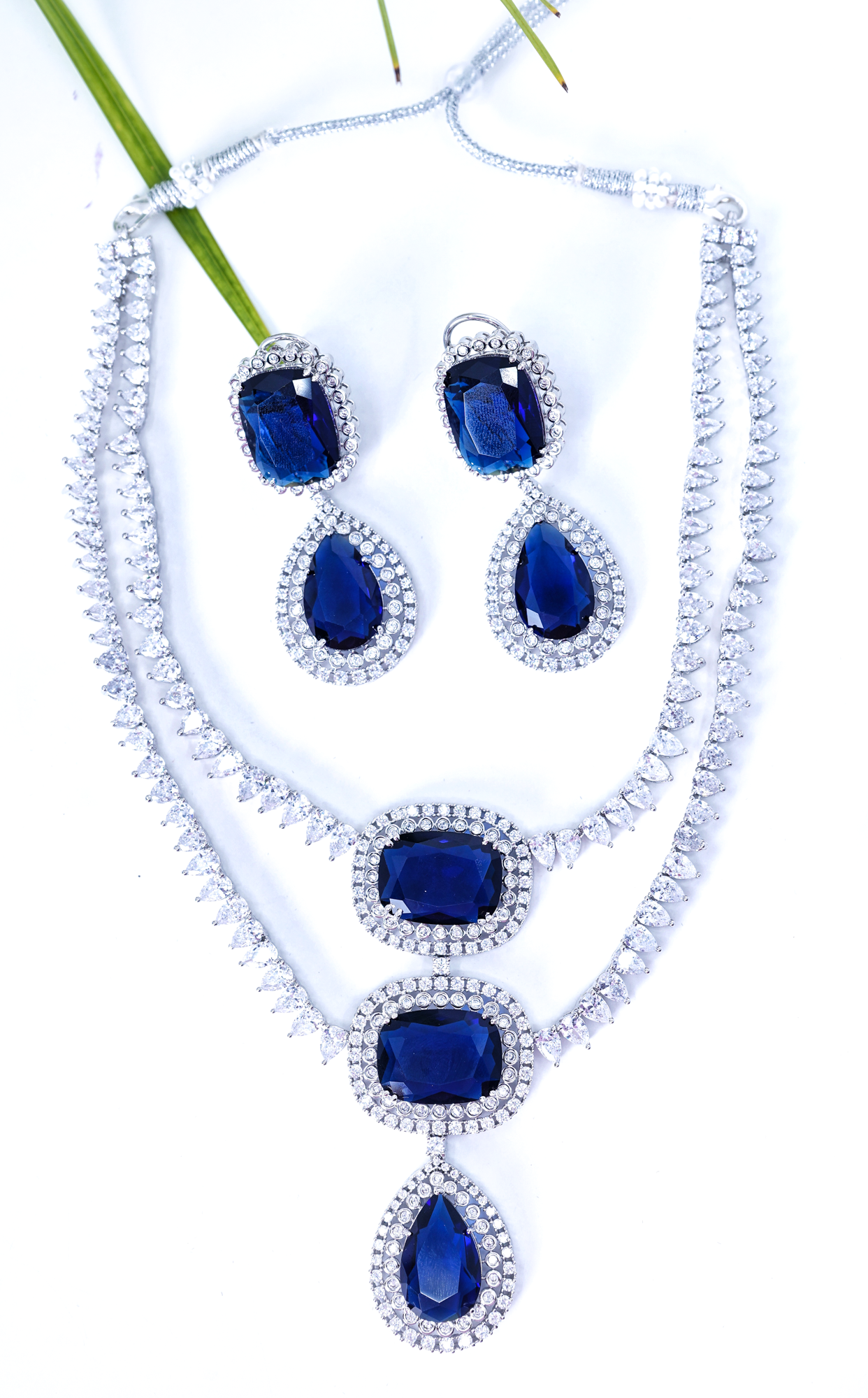 Elena's Diamond Necklace set - Chaandi Rivaaz
