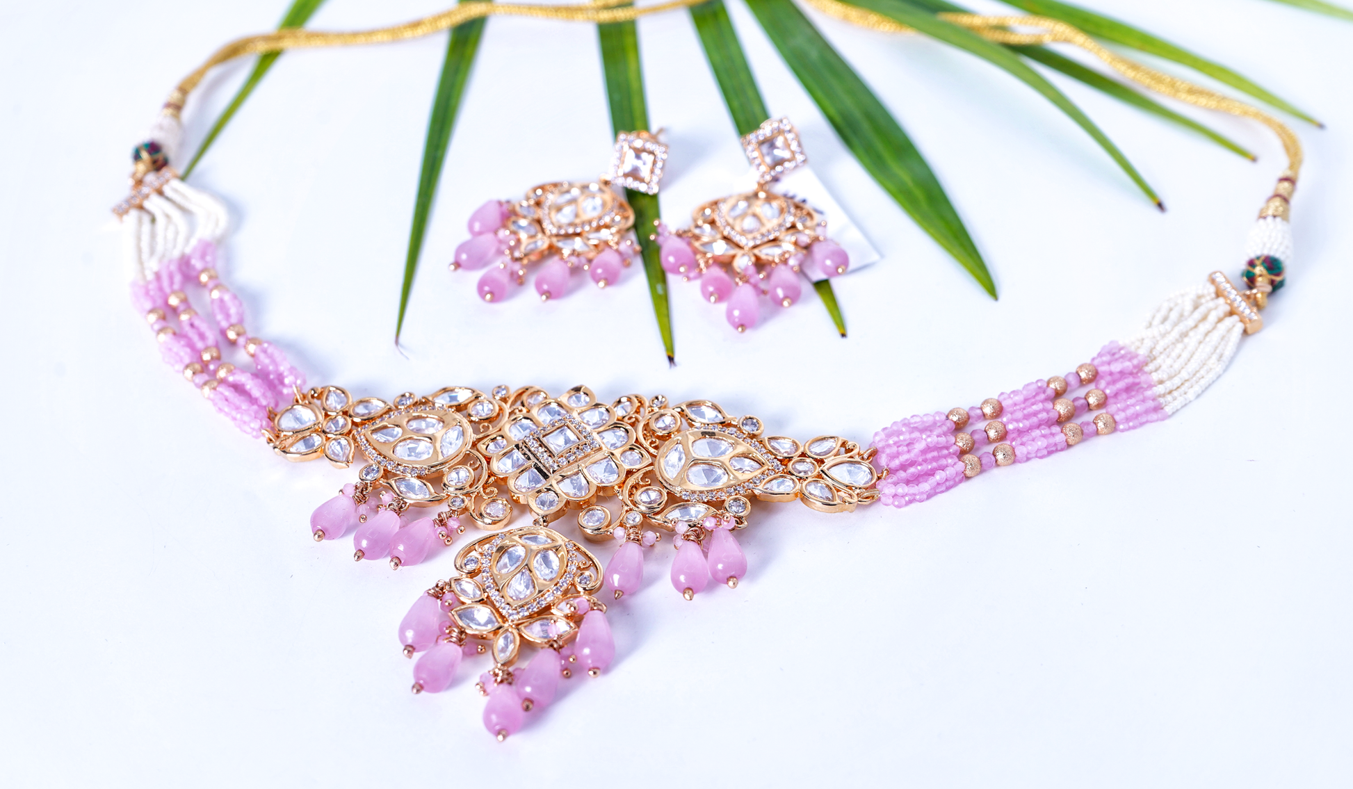 Zelie Designer Polki Choker set - Chaandi Rivaaz